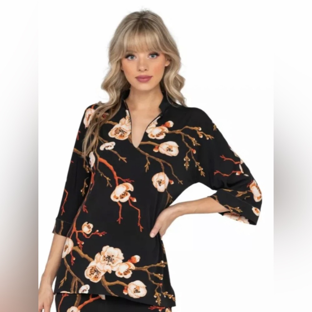 Eva Varro Cherry Blossom Tunic Top